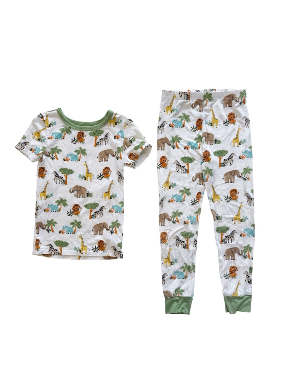 Little Me Bamboo Safari Animal Pajamas Size 4T